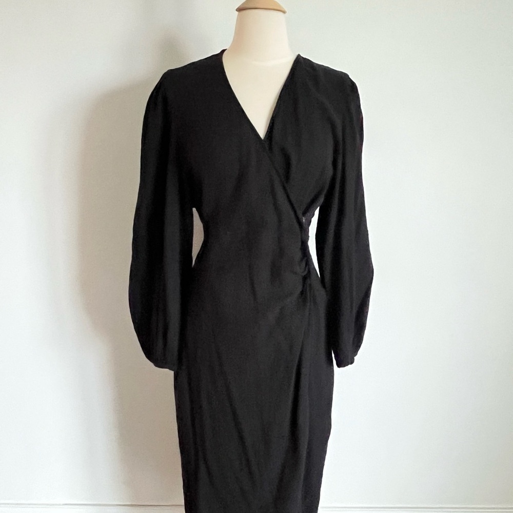 H&M Black Long Sleeve Dress Size Large